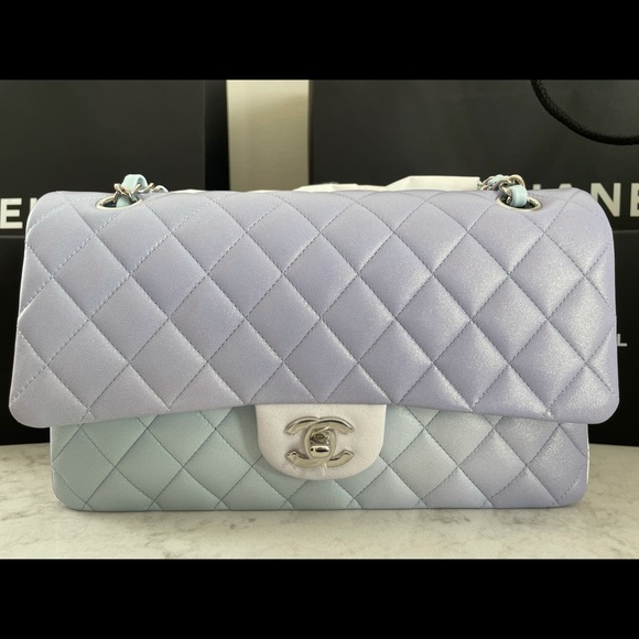 Chanel Limited Edition iridescent Tri-color Medium Classic Bag - Picture 7 of 13